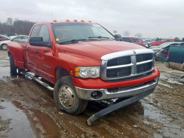 3D7MS48C55G840852 - 2005 DODGE RAM 3500 S RED photo 1