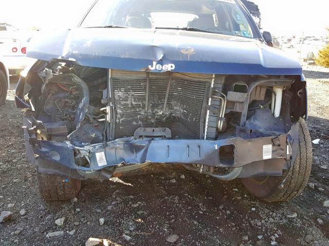 1J4GW48SX4C286822 - 2004 JEEP GRAND CHER BLUE photo 9