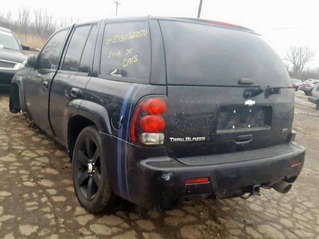 1GNET13H072278570 - 2007 CHEVROLET TRAILBLAZE BLACK photo 3