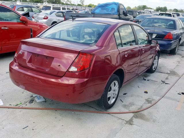 1G8AJ55F86Z146754 - 2006 SATURN ION LEVEL BURGUNDY photo 4