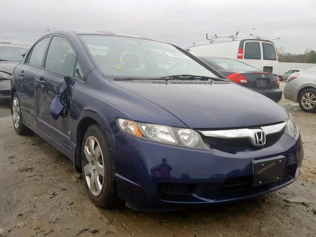 2HGFA16569H538342 - 2009 HONDA CIVIC LX BLUE photo 1