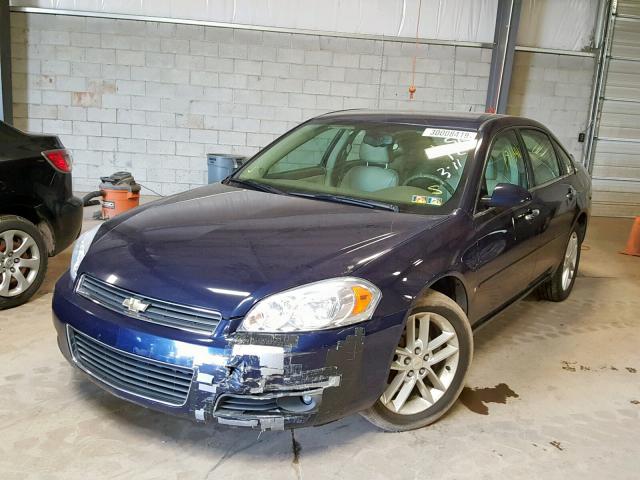 2G1WU583089185431 - 2008 CHEVROLET IMPALA LTZ BLUE photo 2