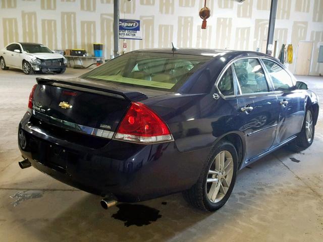 2G1WU583089185431 - 2008 CHEVROLET IMPALA LTZ BLUE photo 4