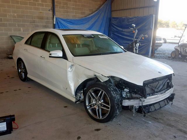 WDDHF9BB1EA990278 - 2014 MERCEDES-BENZ E 550 4MAT WHITE photo 1