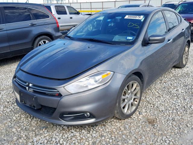 1C3CDFCA7DD235197 - 2013 DODGE DART LIMIT GRAY photo 2