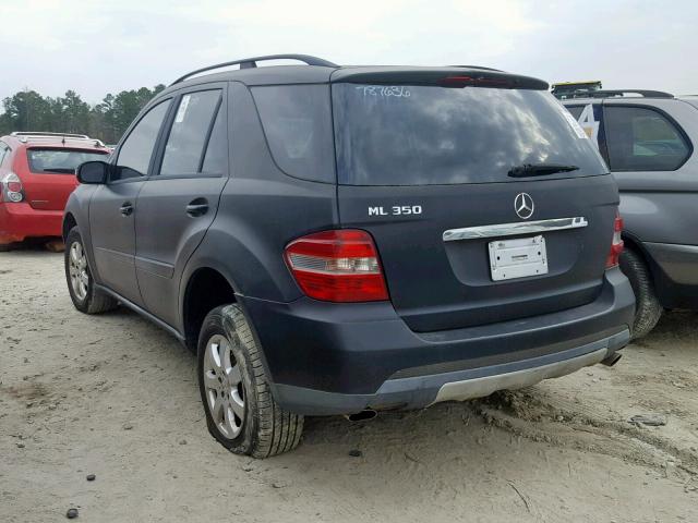 4JGBB86E96A040080 - 2006 MERCEDES-BENZ ML 350 BLACK photo 3