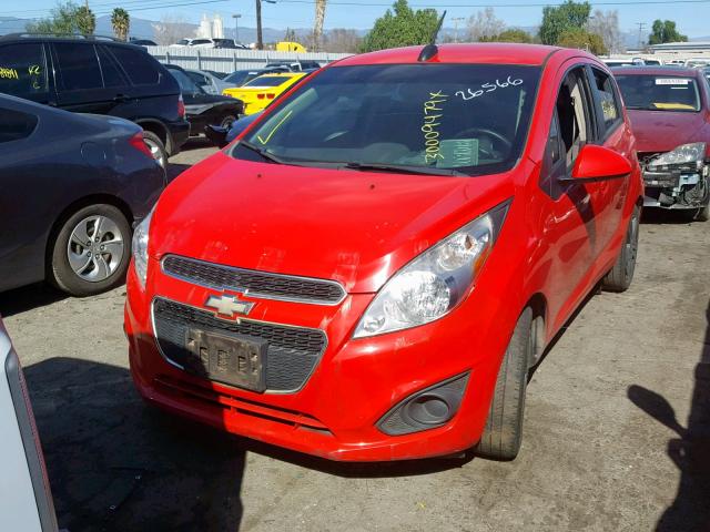 KL8CD6S94FC721812 - 2015 CHEVROLET SPARK 1LT RED photo 2