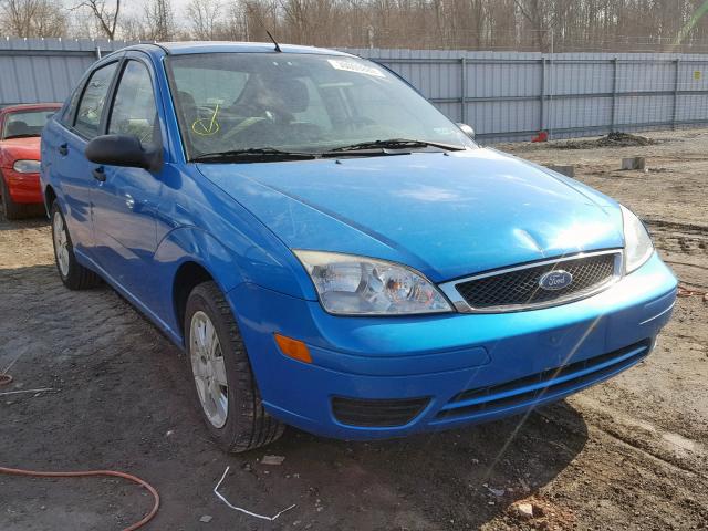 1FAFP34N87W216687 - 2007 FORD FOCUS ZX4 BLUE photo 1