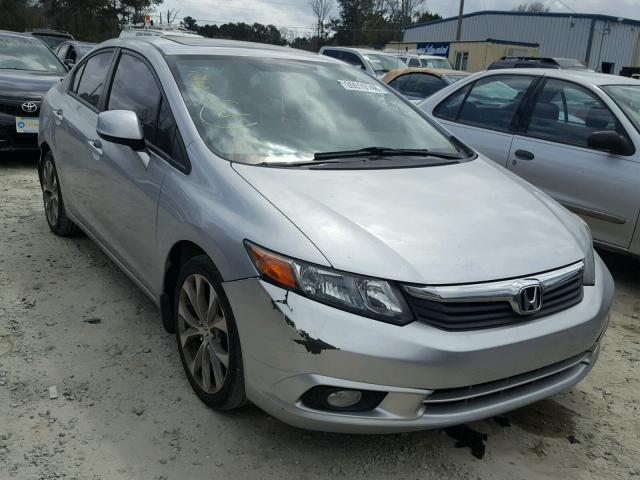 19XFB2F97CE056549 - 2012 HONDA CIVIC EXL SILVER photo 1