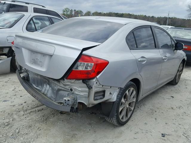 19XFB2F97CE056549 - 2012 HONDA CIVIC EXL SILVER photo 4