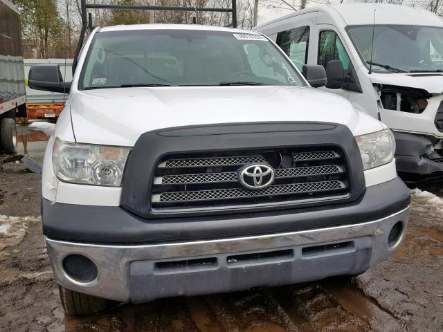 5TFLU52188X012176 - 2008 TOYOTA TUNDRA WHITE photo 9