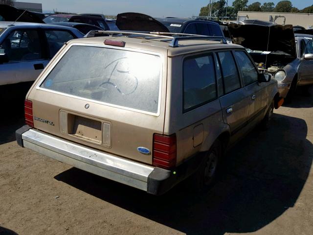 1FAPP2899JW223893 - 1988 FORD ESCORT GL TAN photo 4