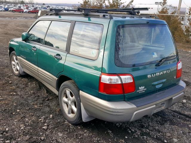 JF1SF65511G729721 - 2001 SUBARU FORESTER S GREEN photo 3