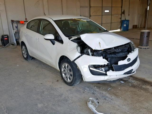 KNADM4A33G6542106 - 2016 KIA RIO LX WHITE photo 1