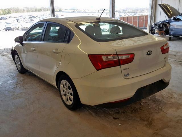 KNADM4A33G6542106 - 2016 KIA RIO LX WHITE photo 3