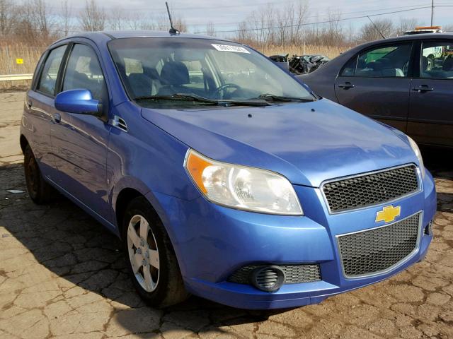 KL1TD66E39B372304 - 2009 CHEVROLET AVEO LS BLUE photo 1