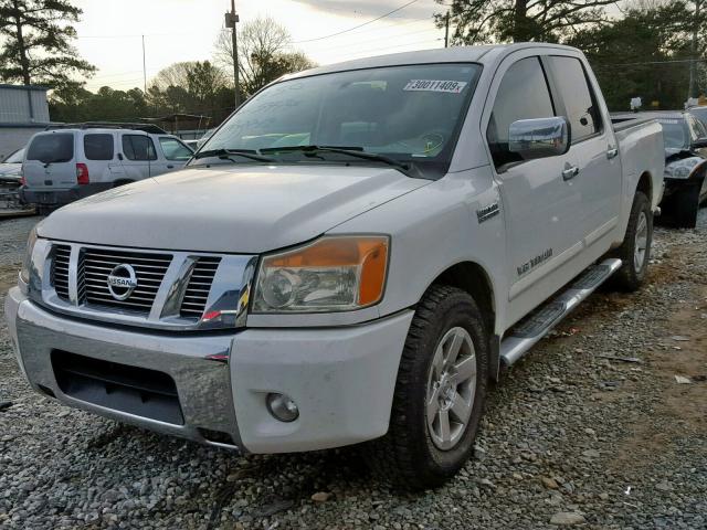 1N6BA0ED1BN315474 - 2011 NISSAN TITAN S WHITE photo 2