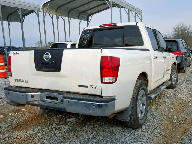 1N6BA0ED1BN315474 - 2011 NISSAN TITAN S WHITE photo 4