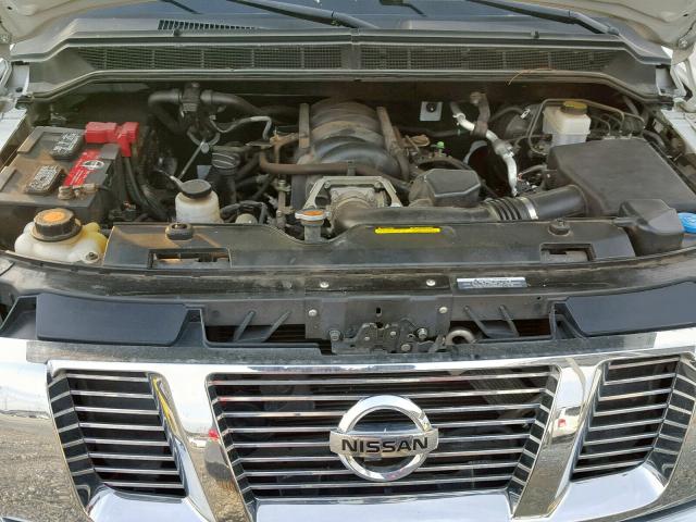 1N6BA0ED1BN315474 - 2011 NISSAN TITAN S WHITE photo 7