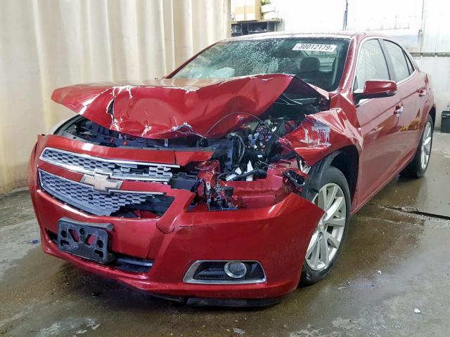 1G11H5SA2DF217349 - 2013 CHEVROLET MALIBU LTZ RED photo 2