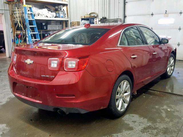 1G11H5SA2DF217349 - 2013 CHEVROLET MALIBU LTZ RED photo 4