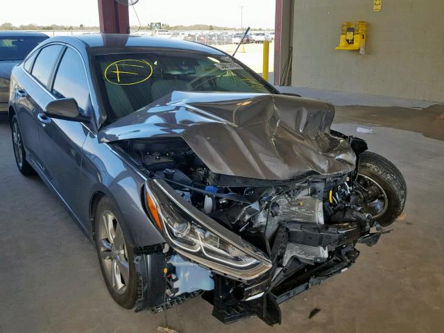 5NPE34AF6JH633016 - 2018 HYUNDAI SONATA SPO GRAY photo 1