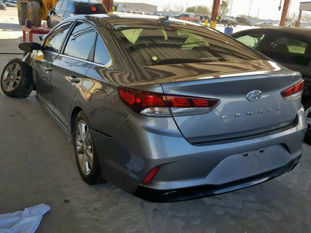 5NPE34AF6JH633016 - 2018 HYUNDAI SONATA SPO GRAY photo 3