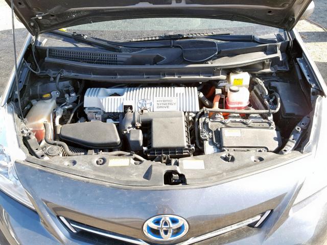 JTDZN3EU7D3201663 - 2013 TOYOTA PRIUS V CHARCOAL photo 7