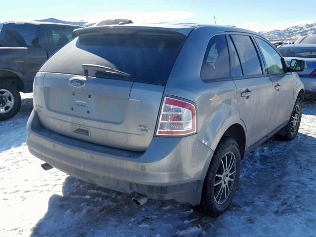 2FMDK48C18BA79802 - 2008 FORD EDGE SEL SILVER photo 4