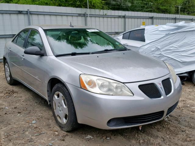 1G2ZF57B084102191 - 2008 PONTIAC G6 VALUE L SILVER photo 1