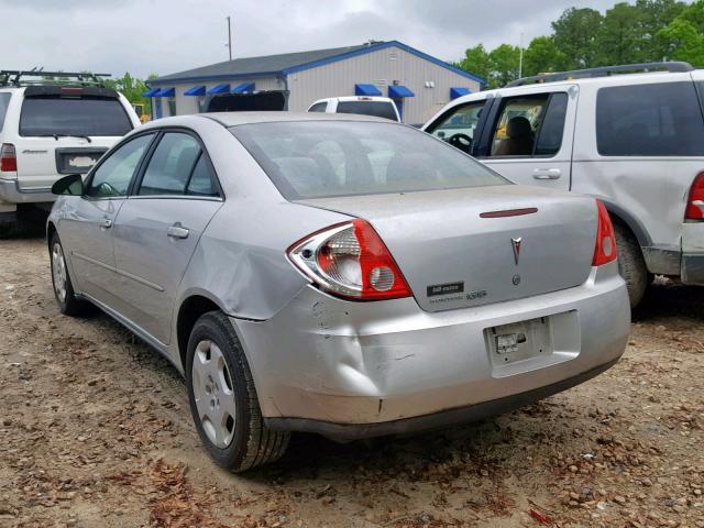 1G2ZF57B084102191 - 2008 PONTIAC G6 VALUE L SILVER photo 3