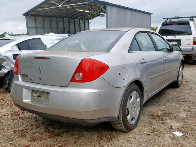 1G2ZF57B084102191 - 2008 PONTIAC G6 VALUE L SILVER photo 4