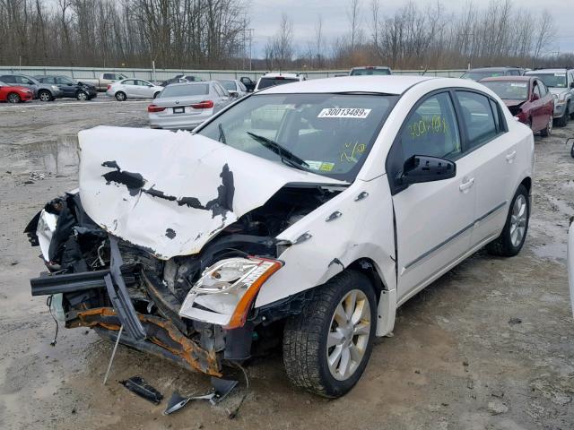 3N1AB6AP7BL713841 - 2011 NISSAN SENTRA 2.0 WHITE photo 2