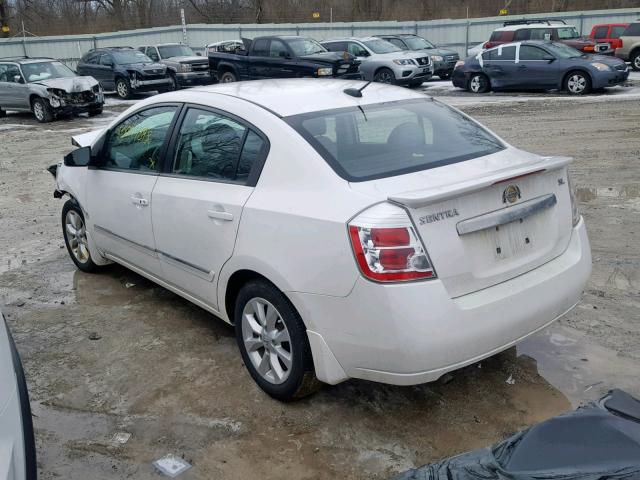 3N1AB6AP7BL713841 - 2011 NISSAN SENTRA 2.0 WHITE photo 3