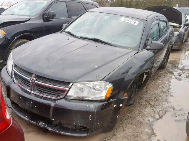 1B3LC56K08N566718 - 2008 DODGE AVENGER SX BLACK photo 2