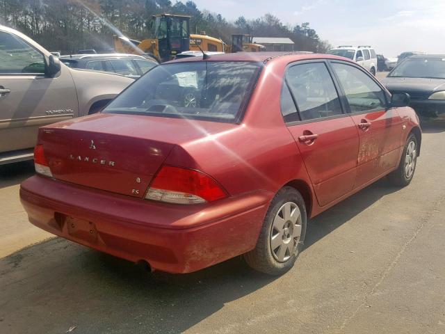 JA3AJ26E43U030954 - 2003 MITSUBISHI LANCER ES RED photo 4