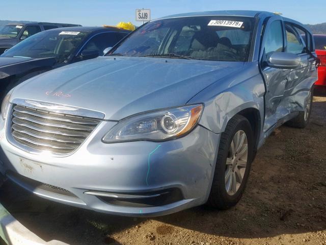 1C3CCBBB4DN589923 - 2013 CHRYSLER 200 TOURIN GRAY photo 2