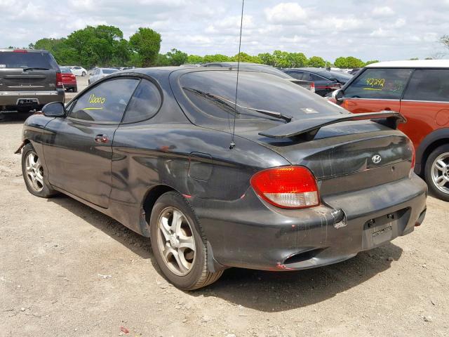 KMHJG35F11U218999 - 2001 HYUNDAI TIBURON BLACK photo 3