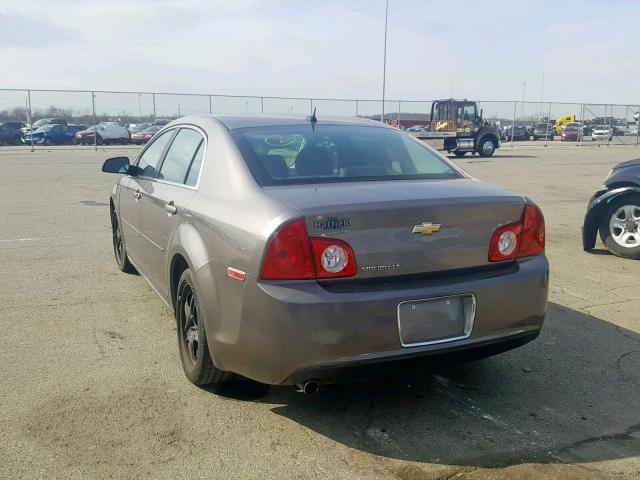 1G1ZC5EB5AF157763 - 2010 CHEVROLET MALIBU 1LT BROWN photo 3