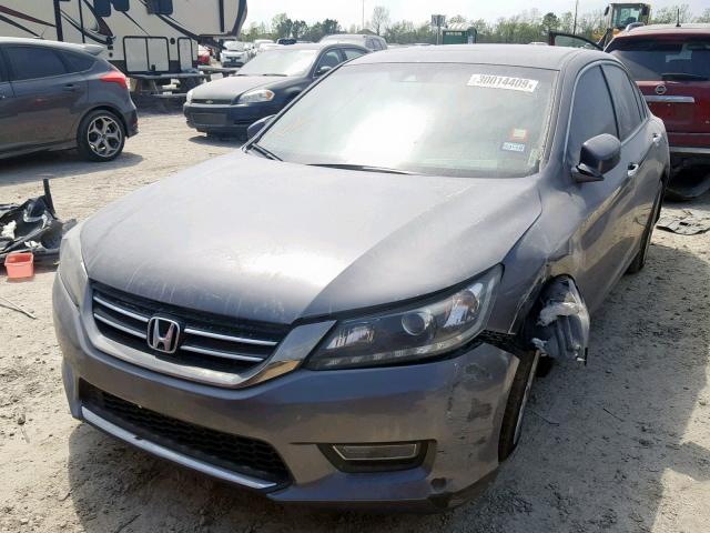 1HGCR3F86DA030221 - 2013 HONDA ACCORD EXL CHARCOAL photo 2