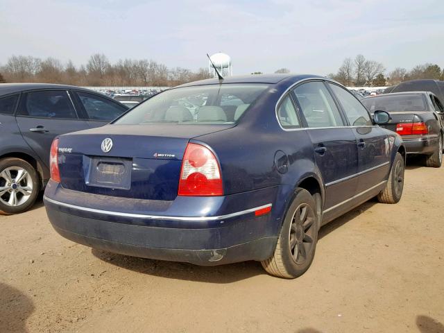 WVWPD63B04P321973 - 2004 VOLKSWAGEN PASSAT GLS BLUE photo 4