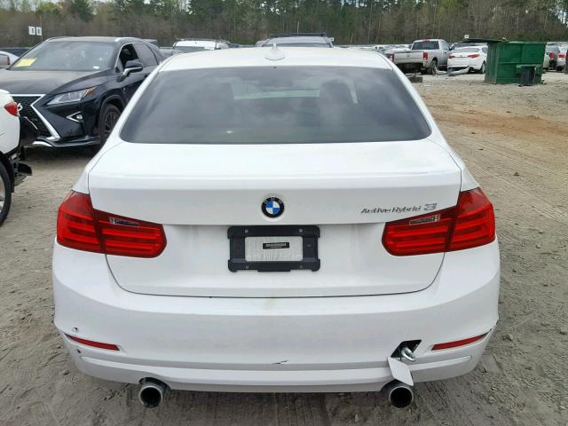 WBA3F9C55EKP46542 - 2014 BMW ACTIVEHYBR WHITE photo 9