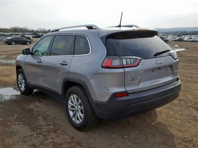 1C4PJMCB2KD127294 - 2019 JEEP CHEROKEE L GRAY photo 3