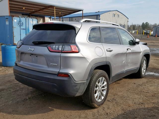 1C4PJMCB2KD127294 - 2019 JEEP CHEROKEE L GRAY photo 4