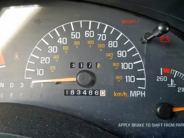 1G2WK52J93F126693 - 2003 PONTIAC GRAND PRIX BLACK photo 8