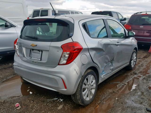 KL8CD6SA5HC704014 - 2017 CHEVROLET SPARK 1LT SILVER photo 4