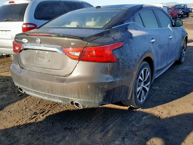 1N4AA6AP1GC404956 - 2016 NISSAN MAXIMA 3.5 BROWN photo 4