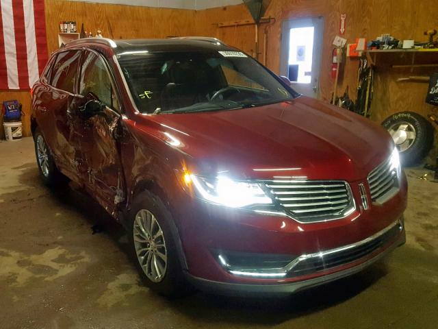 2LMPJ8KR3HBL41067 - 2017 LINCOLN MKX SELECT RED photo 1