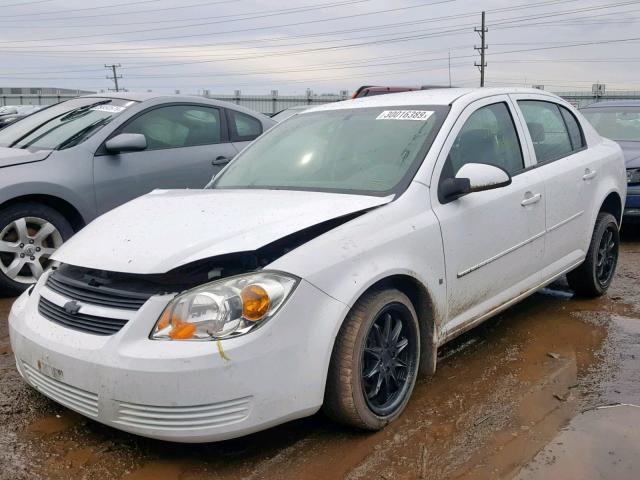 1G1AL58F887109822 - 2008 CHEVROLET COBALT LT WHITE photo 2