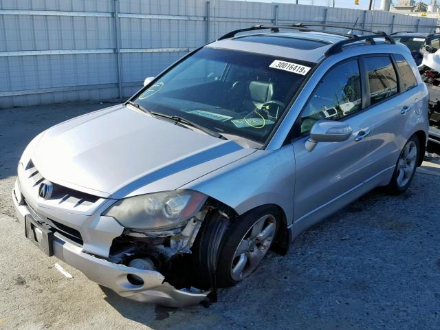 5J8TB18208A005709 - 2008 ACURA RDX SILVER photo 2